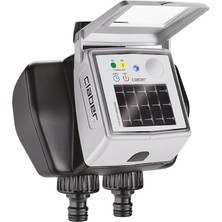 8498 Dual Myaquasolar, 2 Çıkışlı Otomatik Tımer-Sulama Zamanlayıcısı