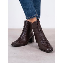 Ece'nin Butiği Hensy Kahve Hakiki Deri Kadın Bot