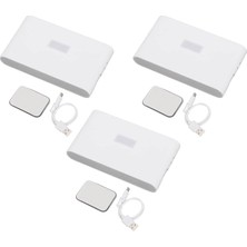 Yönlü Şarj Edilebilir Mıknatıslı Sensörlü LED Aplik 2700K Günışığı, On-Off ve Sensör Modu (3 Adet)