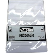 40 Parça Çizgili Parşömen Kağıdı (5122)