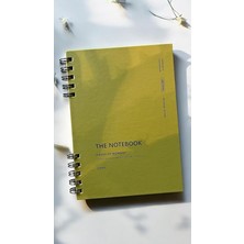 Tanıtım Spiralli 80 Yaprak Çizgili A5 Defter, Not Defteri, Okul Defteri, 4 Farklı Renk Seçeneği (03 Olive Green)