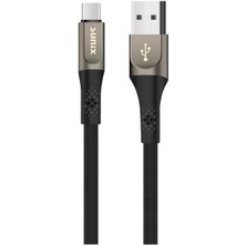3.0A Usb-A Type-C Örgülü Secret Data ve Şarj Kablosu SC-122