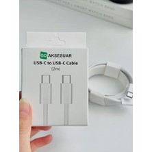 Misda Store Usb-C To Usb-C 20W 2 Metre Hızlı Şarj Kopmaz Örgü Kablo Iphone 15-15PROMAX-16-16PROMAX-16PLUS