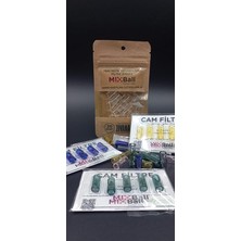 Misda Store 'switch Time' Roll Karışık Renkli 5 Adet Slim Size Cam Filtre Zıvana 8mm x 20MM Colorful 5 Pcs Slim Size Glass Filter Tips, Mini Glass Tips, Reusable Smoking Handmade Filters From Borosilicate Glass 7MMX20MM