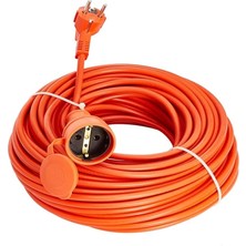 Misda Store 10 Metre Seyyar Uzatma Kablosu 3x1.5 mm Turuncu Kablo Cca Kablo