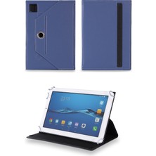 Velvoria Hi-Level HLV-T9701W - 9.7"  Tablet Uyumlu Standlı Üniversal Kapaklı Lacivert Tablet Kılıfı