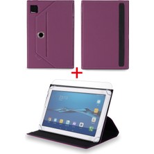 Velvoria Polypad C518 - 7"  Tablet Uyumlu Standlı Tablet Kılıfı + Nano Ekran Koruyucu