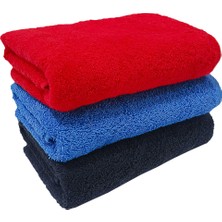 Denizli Cotton 3'lü %100 Pamuk Havlu,kurulama Havlusu, El Yüz Havlusu, Berber Havlusu