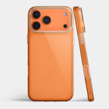 Case World Caseworld Apple iPhone 17 Pro ile Uyumlu Kapak 1mm Şeffaf Süper Silikon Kılıf