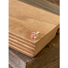 Aida Jewelss 925 Ayar Gümüş Mineli Taşlı Dudak Helix Tragus Kıkırdak Piercingi Gümüş Piercing