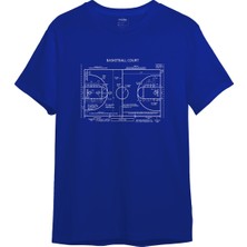 The Lucid Lab Basketball Court Tişört - Mavi