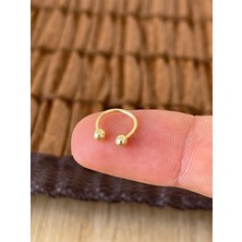 Aida Jewelss 925 Ayar Gümüş Kulak Burun Helix Tragus Kıkırdak Piercing 8 mm