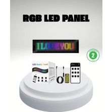 Mbb E-Ticaret Rgb LED Panel – Mobil Uyumlu, Yazı ve Gıf Destekli, USB Bağlantılı Dekoratif Ekran