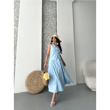 Bella Breeze Kadın Alt Üst Takım Şık Düğme Detaylı Premium Yelek Etek Ikili Takım Elbise