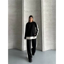Bella Breeze Kadın Şerit Detaylı Oversize Eşofman Takımı