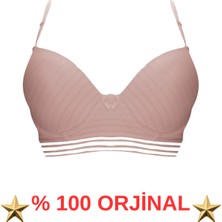 Trade Bazaar Pudra Misinalı Jakarlı Balenli Destekli Sütyen – Şık ve Rahat Kadın Iç Giyim