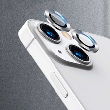 Zore iPhone 13 Uyumlu Nxxa Cl-07 Kamera Lens Koruyucu-Gümüş