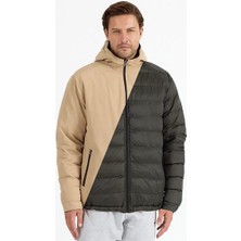Slazenger Brelıs Erkek Çift Taraflı Bej Haki Mont & Kaban