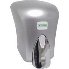 Omnipazar Vialli F6C Hazneli Köpük Sabun Dispenseri Gri - Krom 1000 ml