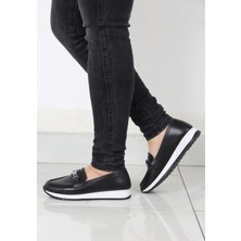 Günlük Kadın Ortopedik Tabanlı Hafif Tokalı Cilt Su Geçirmez Günlük Casual Ayakkabı