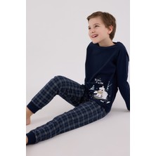 Arnetta Erkek Çocuk Lacivert Pijama Takımı