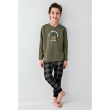 Arnetta Erkek Çocuk Haki Pijama Takımı