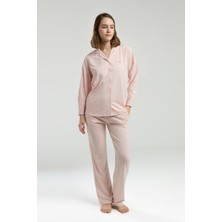Pierre Cardin Kadın Pembe Gömlek Pijama