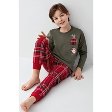 Arnetta Erkek Çocuk Yeşil Pijama Takımı
