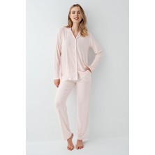 Arnetta Kadın Pembe Gömlek Pijama