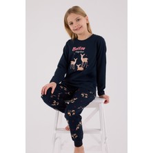 Arnetta Kız Çocuk Lacivert Pijama Takımı