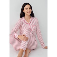 Pierre Cardin Kadın Bordo Gömlek Pijama PC9113-S-V2