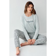 Arnetta Kadın Yeşil Pijama Takımı