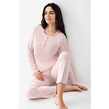 Pierre Cardin Kadın Pembe Pijama Takımı PC9086-S-V1