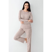 Pierre Cardin Kadın Kahverengi Pijama Takımı