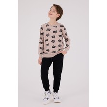 Rolypoly Erkek Çocuk Kahverengi Eşofman Takımı