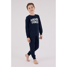 Rolypoly Erkek Çocuk Lacivert Pijama Takımı