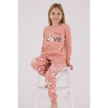 Rolypoly Kız Çocuk Pembe Pijama Takımı
