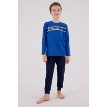 U.s. Polo Assn Erkek Çocuk Mavi Pijama Takımı