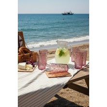 EW's Kitchenware Akrilik Mürdüm 6 LI Uzun Bardak & Su Meşrubat Bardağı 750 ml ( Cam Değildir )