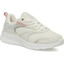 Kinetix Quıck Run PU W Ekru-Somon Kadın Spor Ayakkabı