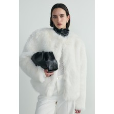 Suud Collection Ekru Lexi Suni Kürk Ceket