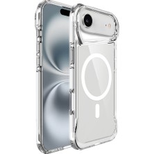 Heptek İletişim Apple iPhone 17 Air Kılıf Magsafe Kamera Yükseltili Şeffaf Ultra Koruma Sert Kapak (T-Max-Mag)