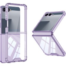 Heptek İletişim Samsung Galaxy Z Flip 7 Kılıf Full Camlı Kıpta Kapak (Heptek)