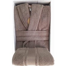 Özdilek Colourist Şalyaka Bornoz + Baş Havlusu- Kahve