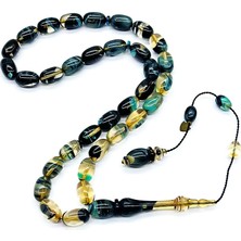 Tesbih Pasajı Usta Işçilikli Renk Süzmesi Sıkma Ateş Kehribar Tesbih