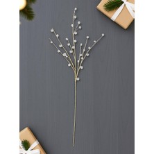 Parti Adresi Yılbaşı Dekoru Kristal Boncuklu Altın Dekoratif Dal Süs 84 cm
