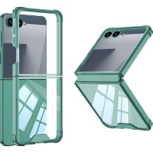 Heptek İletişim Samsung Galaxy Z Flip 7 Kılıf Full Camlı Kıpta Kapak (Heptek)