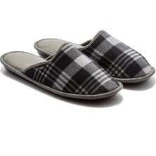 Twigy David Polar Erkek Ev Terliği Gri/Siyah 41/46