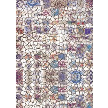 Bazaar Forum Pamuk Taban Dijital Baskı Kaymaz Tüy Dökmeyen Makinada Yıkanabilir Salon Halısı Mutfak Halısı