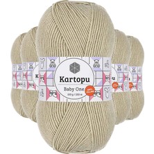 Kartopu 5 Adet Baby One Tüylenmeyen El Örgü Ipi Yünü Bej K861